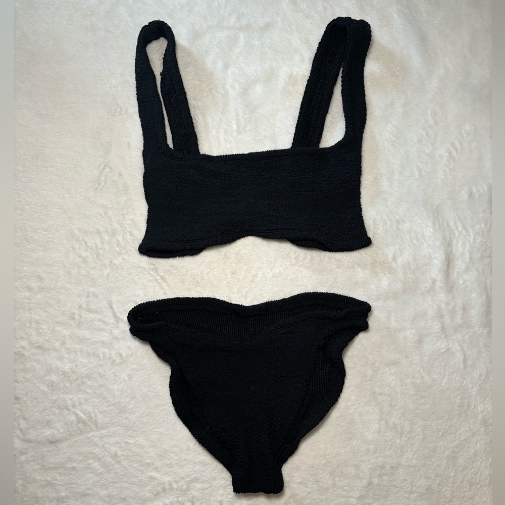 Hunza G Black Bikini Size S